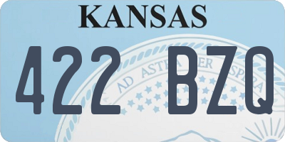 KS license plate 422BZQ