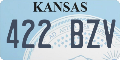 KS license plate 422BZV