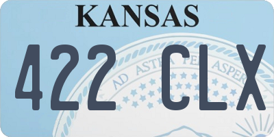 KS license plate 422CLX