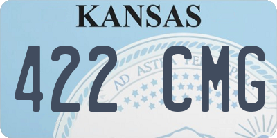 KS license plate 422CMG