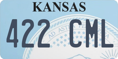 KS license plate 422CML