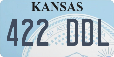 KS license plate 422DDL