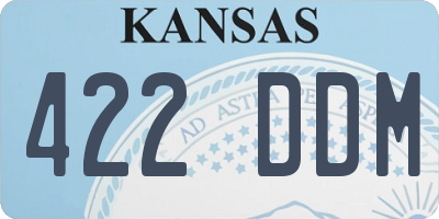 KS license plate 422DDM