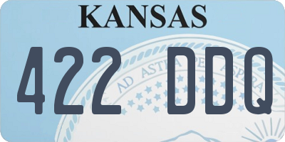 KS license plate 422DDQ