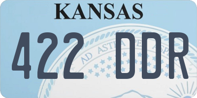 KS license plate 422DDR