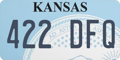 KS license plate 422DFQ