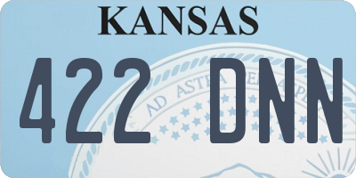 KS license plate 422DNN