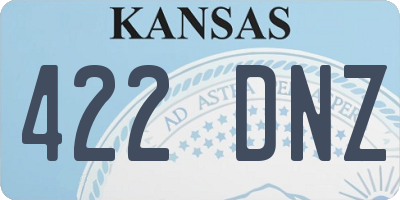 KS license plate 422DNZ