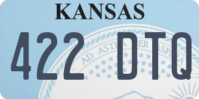 KS license plate 422DTQ