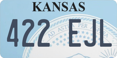 KS license plate 422EJL