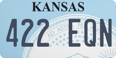 KS license plate 422EQN