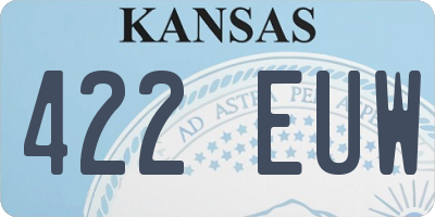 KS license plate 422EUW
