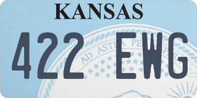KS license plate 422EWG