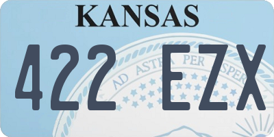 KS license plate 422EZX