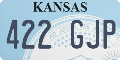 KS license plate 422GJP