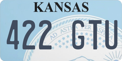 KS license plate 422GTU
