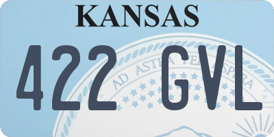 KS license plate 422GVL