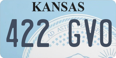 KS license plate 422GVO