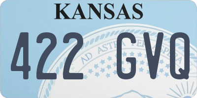 KS license plate 422GVQ