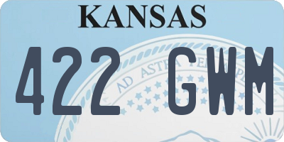 KS license plate 422GWM