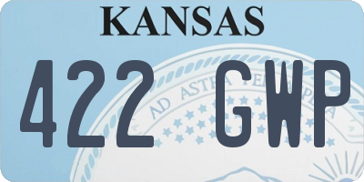 KS license plate 422GWP