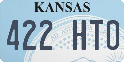 KS license plate 422HTO