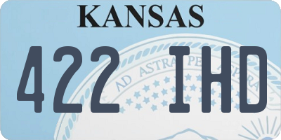 KS license plate 422IHD