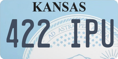 KS license plate 422IPU