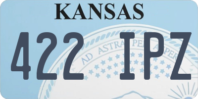 KS license plate 422IPZ