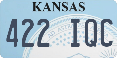 KS license plate 422IQC