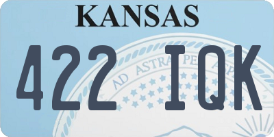 KS license plate 422IQK
