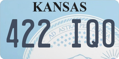 KS license plate 422IQO