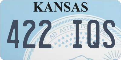 KS license plate 422IQS