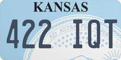 KS license plate 422IQT