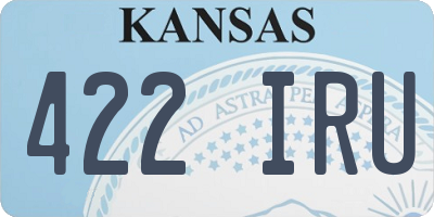 KS license plate 422IRU