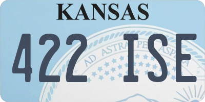 KS license plate 422ISE
