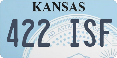 KS license plate 422ISF