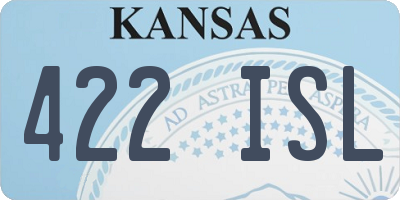 KS license plate 422ISL