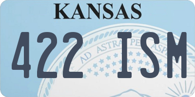 KS license plate 422ISM