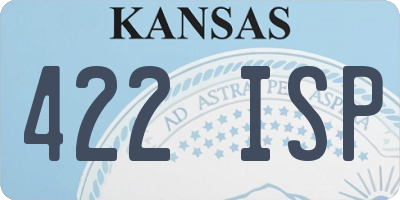 KS license plate 422ISP