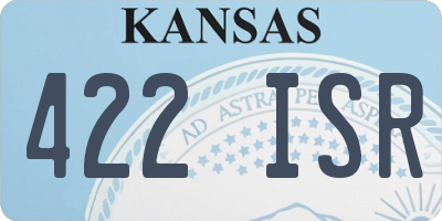 KS license plate 422ISR