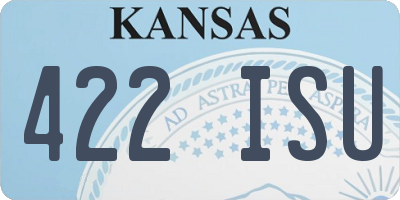 KS license plate 422ISU