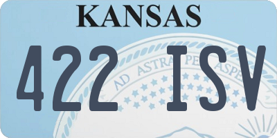 KS license plate 422ISV