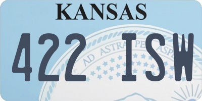 KS license plate 422ISW