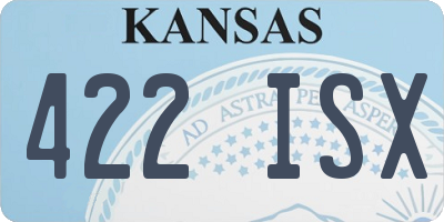 KS license plate 422ISX