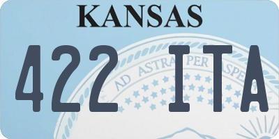 KS license plate 422ITA