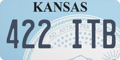 KS license plate 422ITB