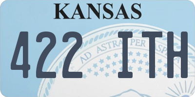 KS license plate 422ITH
