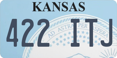 KS license plate 422ITJ