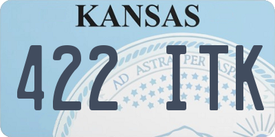 KS license plate 422ITK